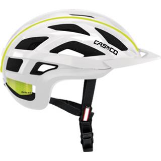 👉 Fietshelm wit neongeel l m s Casco Cuda 2 Wit/Neongeel