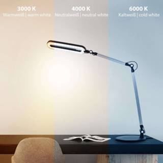 👉 Tafellamp zwart kunststof warmwit a+ LED 7509-015 met CCT-functie, dimbaar
