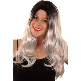 👉 Pruik grijs zwart active LOUISE grijs/zwart 8713647211006