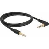 👉 Audiokabel zwart DeLOCK 85566 1m 3.5mm audio kabel 4043619855667