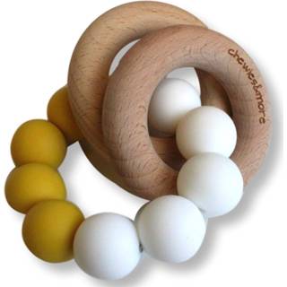 👉 Rammelaar unisex geel Chewies & More Basic Rattle 7440848842821