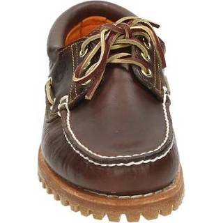 👉 Veterschoenen glad leer men cognac Timberland 8719448365597