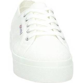 👉 Lage sneakers textiel vrouwen wit Superga 8719448801880 871944880184