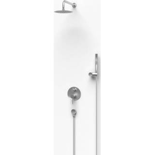 👉 Regendouche chroom Boss & Wessing Pesso Inbouw Hoofddouche 20 cm Omstelknop Incl Handdouche 8719304692584