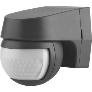 👉 Bewegingsmelder grijs LEDVANCE SENSOR WALL 110DEG IP44 DG 4058075244757 Staande LED-buitenlamp met Donkergrijs (mat)