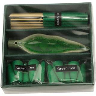 👉 Wierook groen active Geschenkset Groene Thee met Brander Blad (Groen) 8717506291048