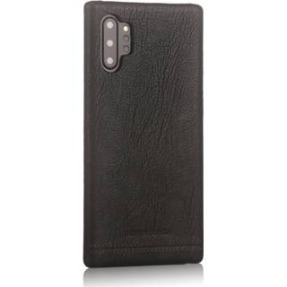 👉 Zwart echt leer backcover hoes Pierre Cardin - lederen Samsung Galaxy Note 10 Plus 9145425550356