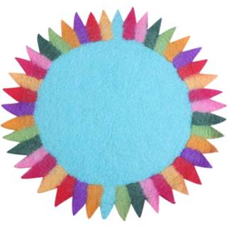 👉 Placemat active Zonnebloem Aqua 7110538531594