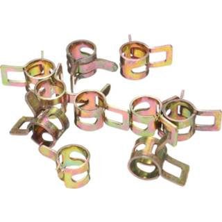 👉 10pcs 8mm/10m/12mm/14mm Spring Clip Fuel Hose Line Pipe Tube Band Clamp Fastener