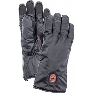 👉 Hand schoenen 7 uniseks zwart grijs Hestra - Heated Liner 5 Finger Handschoenen maat 7, grijs/zwart 7332540877563