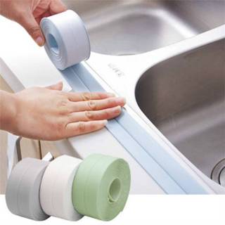 PVC Narrow/Wide Type Waterproof Kitchen Bathroom Toilet Sink Wall Corner Sealing Strip Self Edge