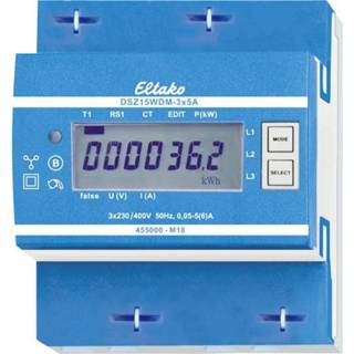 👉 Eltako DSZ15WDM-3x5A MID kWh-meter 3-fasen met S0-interface Digitaal 5 A 1 stuk(s) 4010312501665