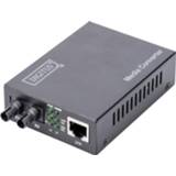 👉 Netwerk media converter zwart Digitus DN-82140 1000Mbit/s 4016032390015