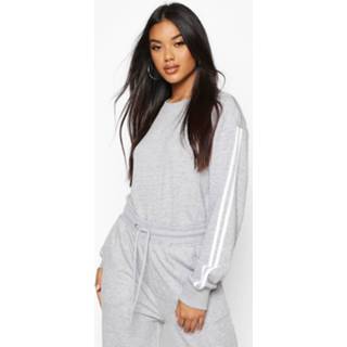 Side Stripe Soft lounge Sweat, Grey Marl