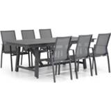 👉 Tuinset antracite grijs-antraciet Lifestyle Ultimate/General 217/277 cm dining 7-delig