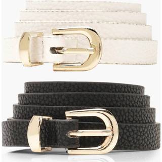 👉 2 Pack Skinny Belt, Multi