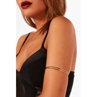 👉 Textured Double Layer Arm Cuff, Gold