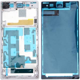 Bezel active Mobiel||||Mobiel>Reparatie wit Frontbehuizing LCD-frame Plate voor Sony Xperia Z1 / C6902 L39h C6903 C6906 C6943 (wit)