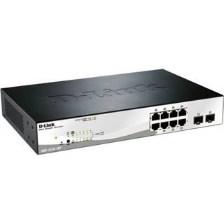 👉 Switch DGS-1210-10P - Beheerd 8 x 10/100/1000 (PoE+) + 2 Gigabit SFP desktop PoE+ (65 W) 2001966019004