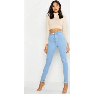 Tall High Waist Distressed Skinny Jean 35