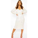 👉 Occasion Sequin Off The Shoulder Midi Dress, White