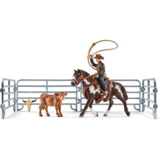 👉 Schleich Team Roping met Cowboy, speelgoedfiguur 41418 4005086414181