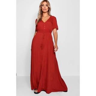 👉 Maxi dres vrouwen rust Plus Ruched Waist Dress,