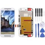 Digitizer onderdelen active wit 3 in 1 (LCD + Frame Touch Pad) Assembl voor Motorola Moto G2 (wit) 7442935665627