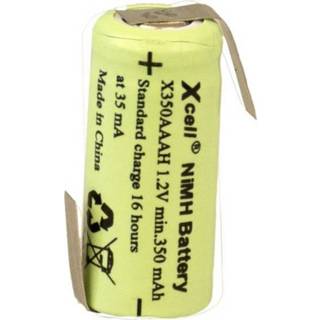 👉 Oplaadbare batterij XCell X1/2AAAH-350-LFZ Speciale 1/2 AAA Z-soldeerlip NiMH 1.2 V 350 mAh 4042883451773