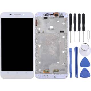 👉 Digitizer wit active onderdelen Lcd-scherm en volledige montage met frame voor Asus ZenFone Max / ZC550KL Z010DA (wit) 7442935825854
