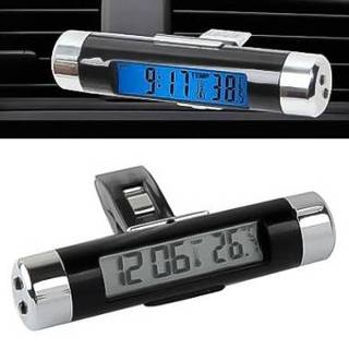 👉 Thermometer active autometers blauwe Car Decoration Desk LCD-display klok&thermometer met achtergrondverlichting 6922975713683