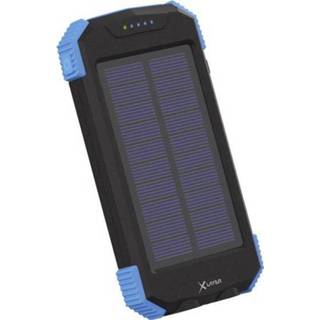 👉 Powerbank zwart blauw Xlayer Wireless-Solar Inductie 2100 mA 10000 mAh Uitgangen USB, Qi-standaard Zwart/blauw 4260458922149