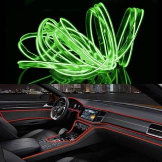 👉 Active groen 3m Koud Licht Flexibel LEIDEN Strooklicht voor Autodecoratie (Fluorescent Licht) 7442935330396