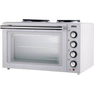 👉 Mini oven Silva KK 2900 Mini-oven Incl. kookplaat, Grillfunctie, Heteluchtfunctie, Met grillspies 30 l 9004489401021
