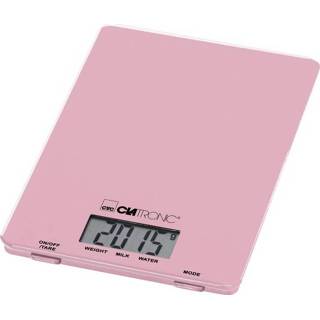 👉 Keukenweegschaal roze Clatronic KW 3626 LCD Digitaal Weegbereik (max.): 5 kg 4006160639148
