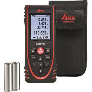 👉 Laser afstandsmeter active Leica Disto X3 in tas - Bluetooth 150m 7640110697870
