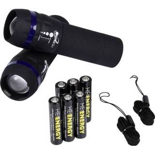 Heitech Zoom-Light LED Zaklamp werkt op batterijen Zaklamp Heitech Zoom-Light LED werkt op batterijen 60 lm 67 g 4250040935688