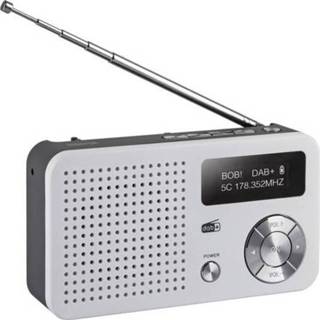 👉 Wekkerradio zilver Imperial DABMAN 13 DAB+, FM Accu laadfunctie 4024035124001