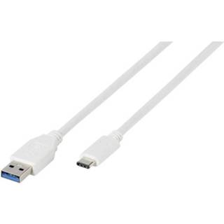 👉 Vivanco USB 3.1 (gen. 1) Aansluitkabel [1x USB 3.0 stekker A - 1x USB-C stekker] 1 m Wit