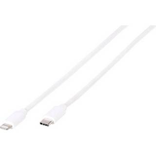 👉 Wit Vivanco USB-C Aansluitkabel [1x stekker - 1x Apple dock-stekker Lightning] 1 m 4008928452815