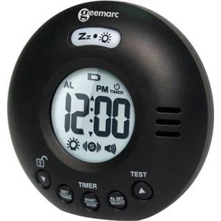 👉 Wekker wit Geemarc JWNS-VOYAGER_BLK_I Quartz Alarmtijden 1 3521350009170