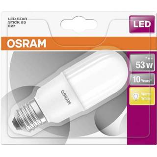 👉 OSRAM LED-lamp Energielabel: A+ (A++ - E) E27 Staaf 8 W = 60 W Warmwit (� x l) 37 mm x 115 mm 1 stuk(s)