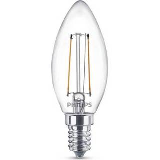 👉 Ledlamp Philips LED-lamp Energielabel: A++ (A++ - E) E14 Kaars 2 W = 25 Warmwit (Ã x l) 35 mm 97 1 stuk(s) 8718696574072