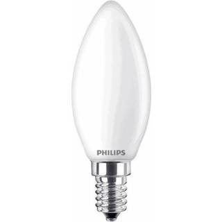Ledlamp Philips LED-lamp Energielabel: A++ (A++ - E) E14 Kaars 4.3 W = 40 Warmwit (Ã x l) 35 mm 97 1 stuk(s) 8718696706398