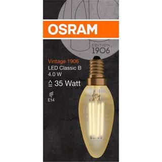 👉 Ledlamp OSRAM LED-lamp Energielabel: A+ (A+++ - G) E14 Kaars 5 W Warmwit (Ã x l) 35.0 mm 100.0 1 stuk(s) 4058075293434