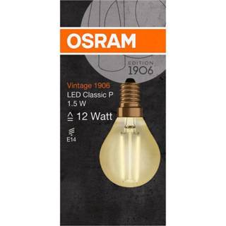 👉 Ledlamp OSRAM LED-lamp Energielabel: A++ (A+++ - G) E14 Kogel 2 W Warmwit (Ã x l) 45.0 mm 77.0 1 stuk(s) 4058075290792