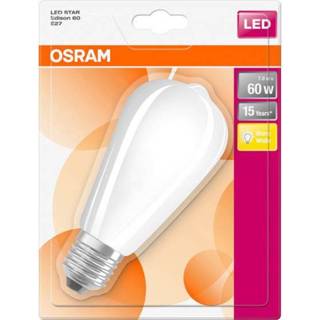 👉 Ledlamp OSRAM LED-lamp Energielabel: A++ (A+++ - G) E27 Ellips 7 W Warmwit (Ã x l) 64.0 mm 140.0 1 stuk(s) 4058075269804