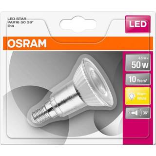 Ledlamp OSRAM LED-lamp Energielabel: A+ (A+++ - G) E14 Reflector 5 W Warmwit (Ã x l) 50.0 mm 73.0 1 stuk(s) 4058075264380