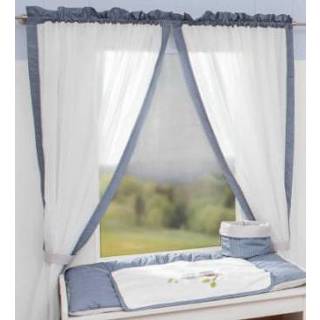 👉 Gordijn blauw polyester Be 's Collection 2 lussen Uilen 100 x 150 cm - 4038148582481