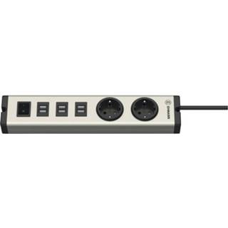 👉 Stopcontact Ehmann 0601x0a02203303 USB-oplader Thuis 6 x, 2 x USB, Randaarde 4012096007425